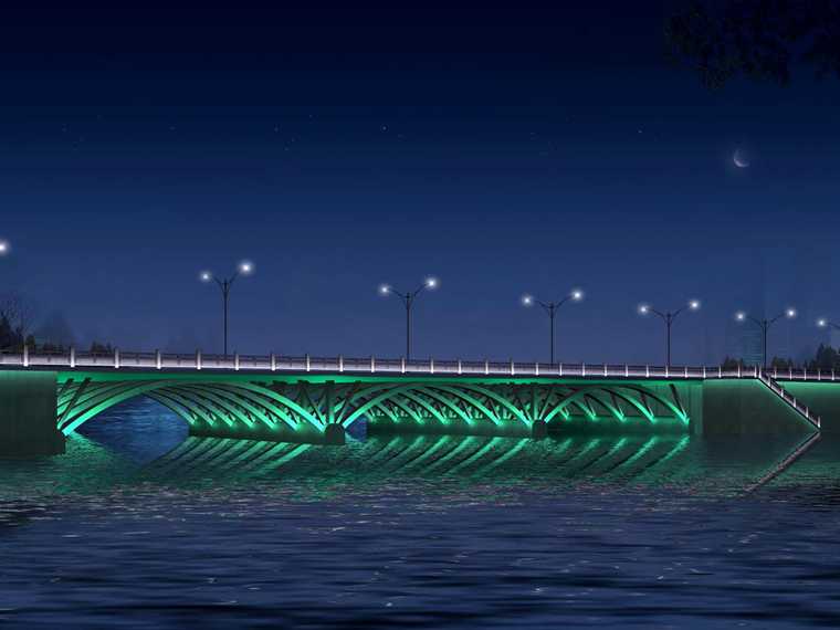 新余孔目江大桥亮化照明